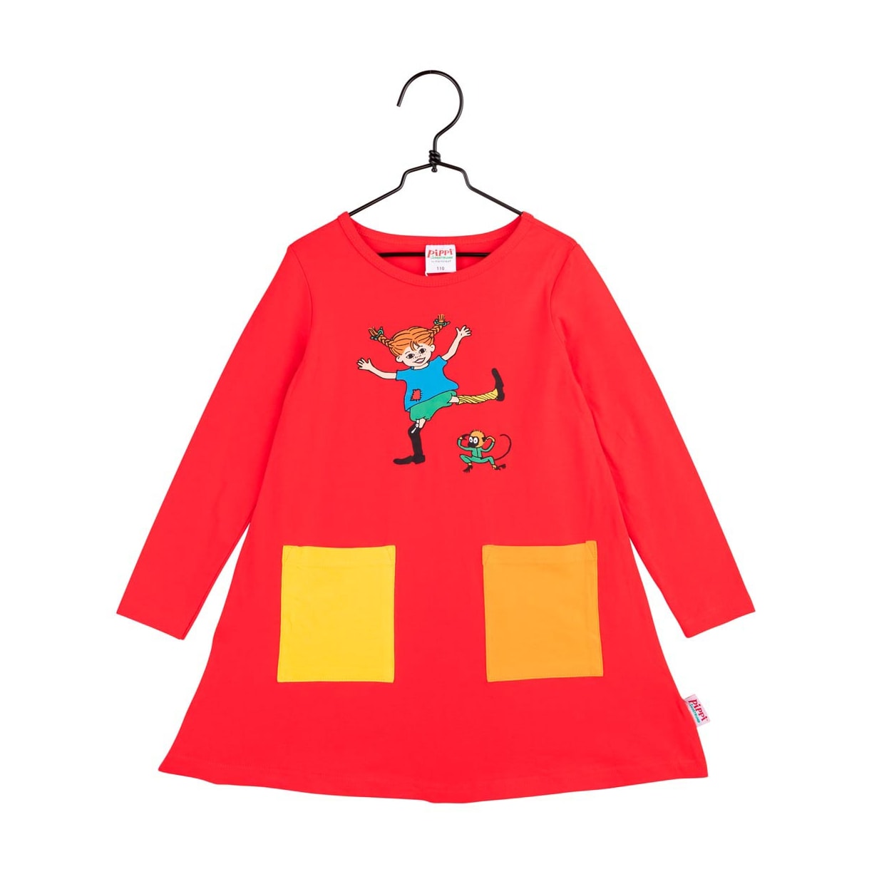 Pippi Longstocking Happy Pippi Dress red | Martinex